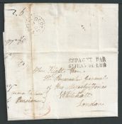 Spain - First Carlist War 1836 (Jun 18) Entire letter (strengthened file fold) written from San S...