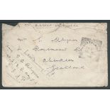 Portuguese East Africa / Nyasaland Field Force 1918 (Mar 9) Stampless O.A.S. cover (opening/corn...