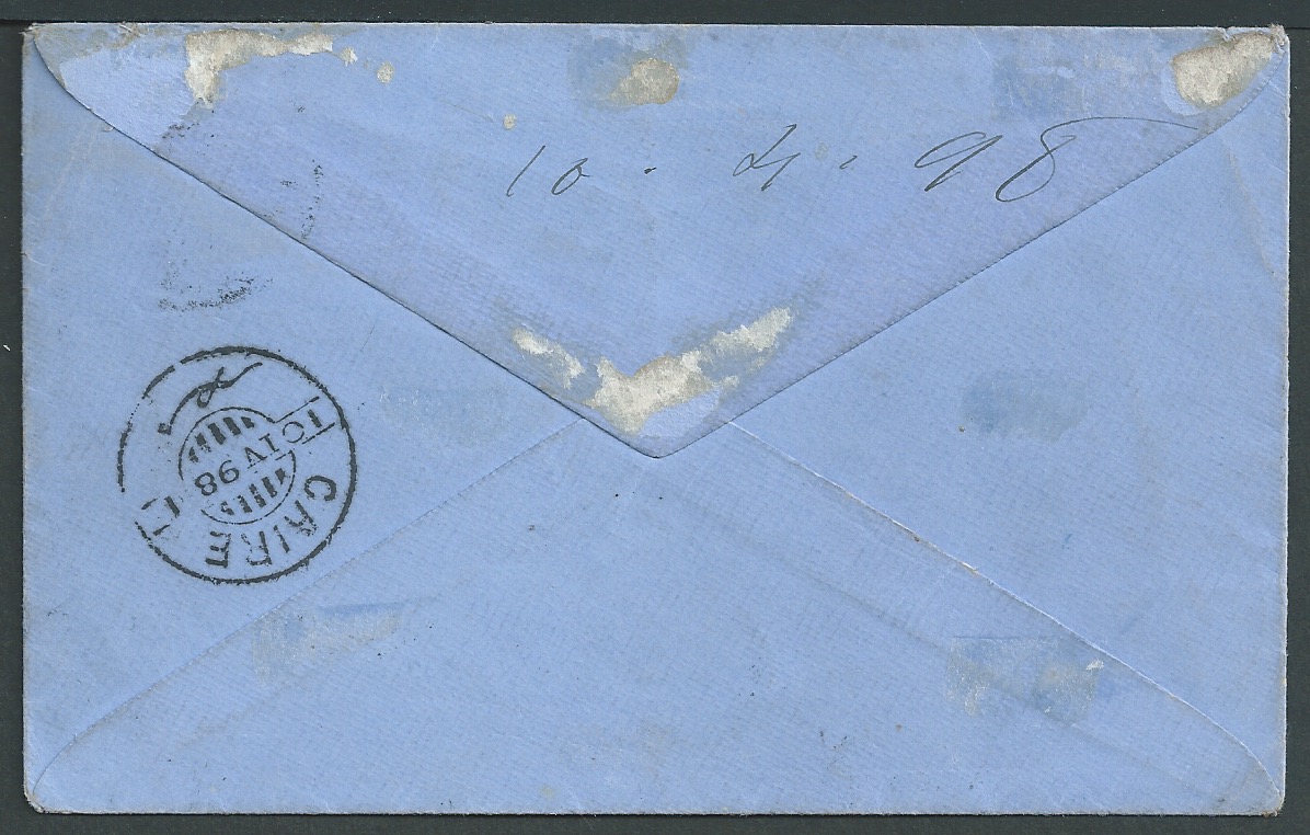 Egypt / Sudan 1898 (Apr. 2) Stampless cover endorsed "Active Service, no stamps available".posted... - Image 2 of 2