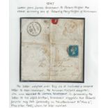 Bechuanaland / G.B. 1847 Entire letter (some staining) from London to "Mr R. Moffat, Revd J.C. Br...
