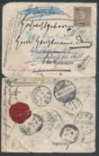 Nyasaland / Sierra Leone / Togo 1902 Cover from Funchal franked 130r ( perfin BB/C), originally s...