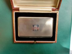 RoyaltyCharming Engine Turned Fine Silver Box by Plante, 12 Bury Street, London SW holder of the ...