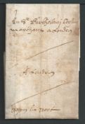France - Corsini 1594 Entire letter from Monsieur Teauchoys a merchant in Dieppe to Bartolomeo Co...