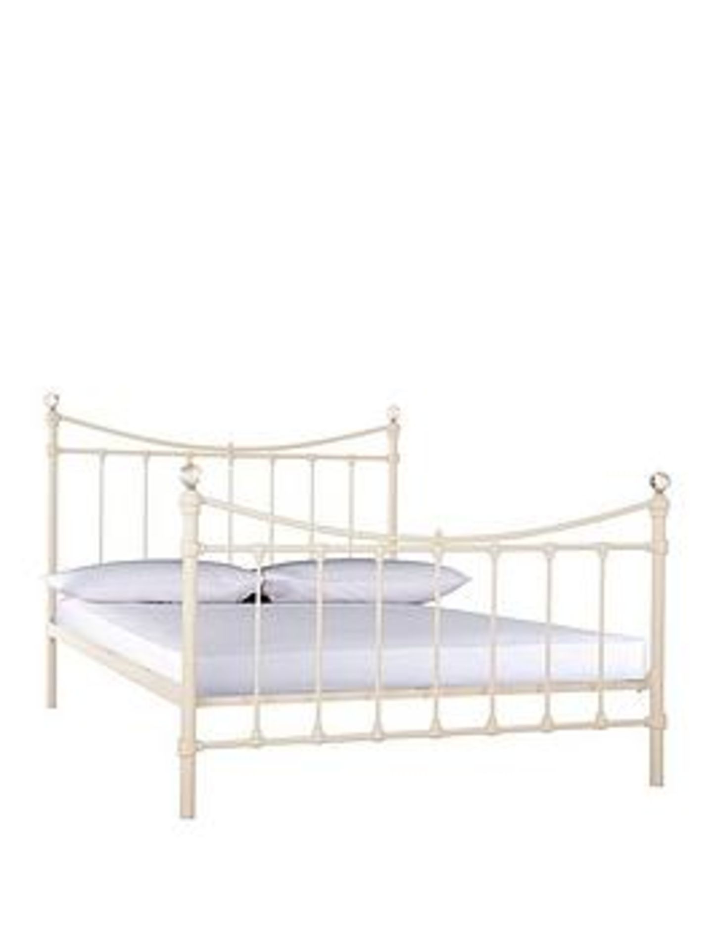 Boxed Item Ruby Small Double Bed [Cream] 120X131X202Cm rrp, £358.0