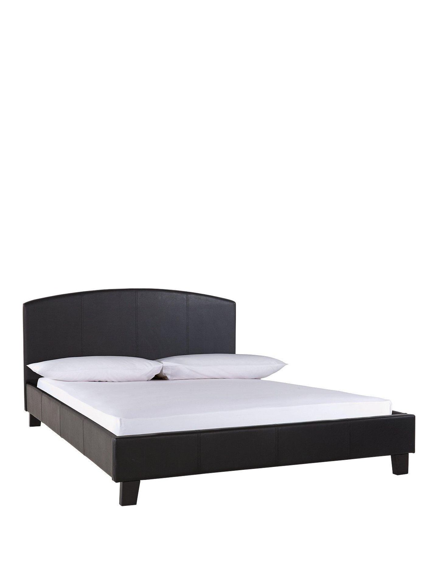 Boxed Item Marston Small Double Bed [Black] 88X135X202Cm rrp, £298.0