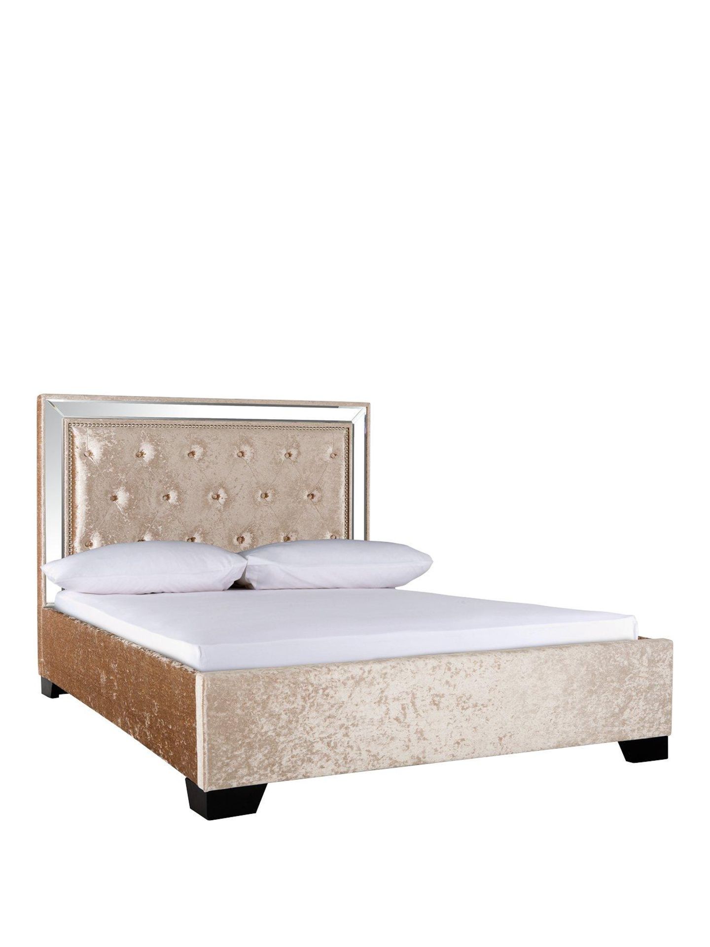 Boxed Item Broadway Double Bed [Gold] 110X159X217Cm rrp, £778.0