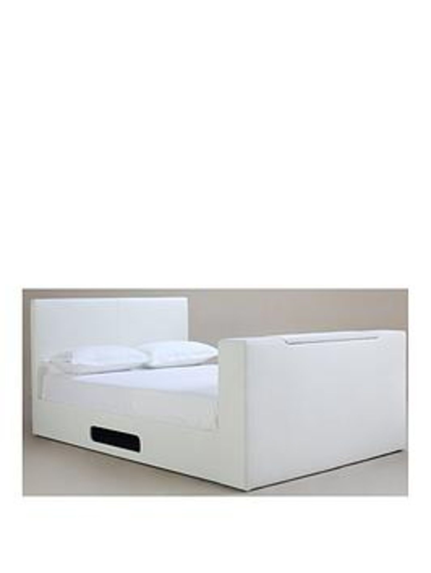 Boxed Item Talbot Double Tv Bed [White] 99X147X233Cm rrp, £838.0