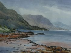 "Loch Torridon" Scottish Highland view Original Watercolour by E Grieg Hall