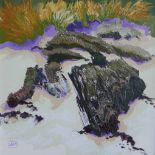 "Dunes & Rocks, Gigha, Argyll" Original Oil by Jean W Bell
