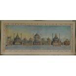 Mounted Print Brighton Pavilion - Longitudinal Section of Pavilion from John Nash