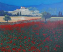 "Poppies in Provence" Original Oil by Ray Greenfield