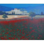 "Poppies in Provence" Original Oil by Ray Greenfield