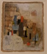 Richard Hazelwood contempoary artist Original signed collage “Allegreto”