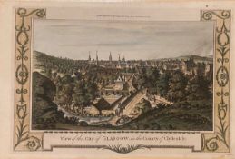 Hand Coloured engraving “View of the City of Glasgow in the county of Clydesdale”