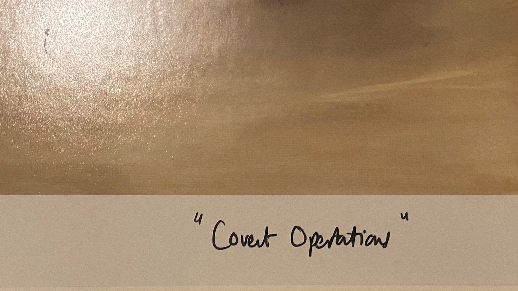 Natasha Pearl limited edition silver line print 2/10 “Covert Operation” - Image 4 of 5