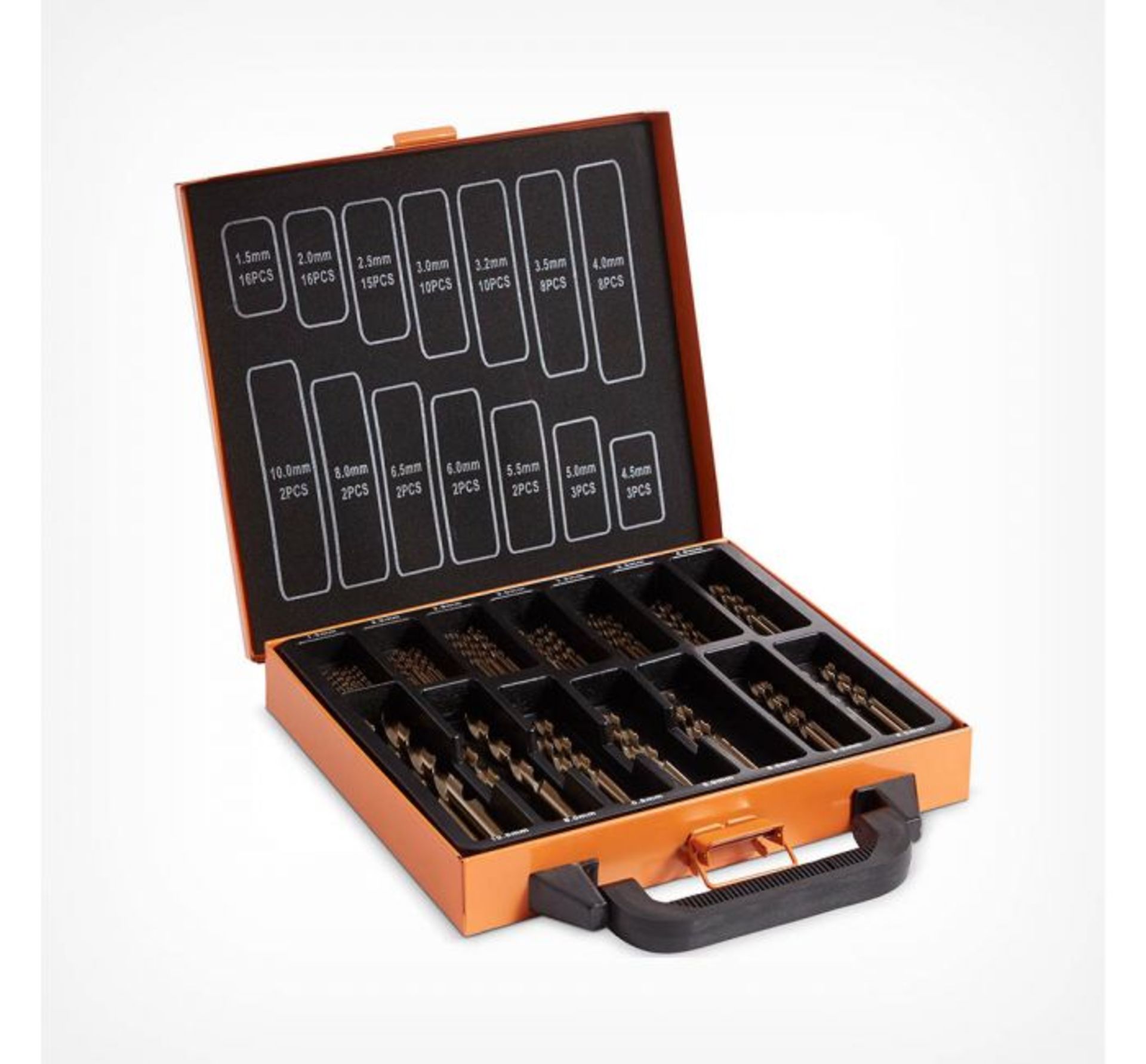(GL27) 99pc Cobalt Drill Piece Set Complete 99pc set offers you 14 sizes ranging from 0.5mm to... - Image 2 of 2