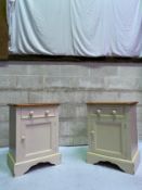 Pine Solid Pair Of Bedside Cabinets
