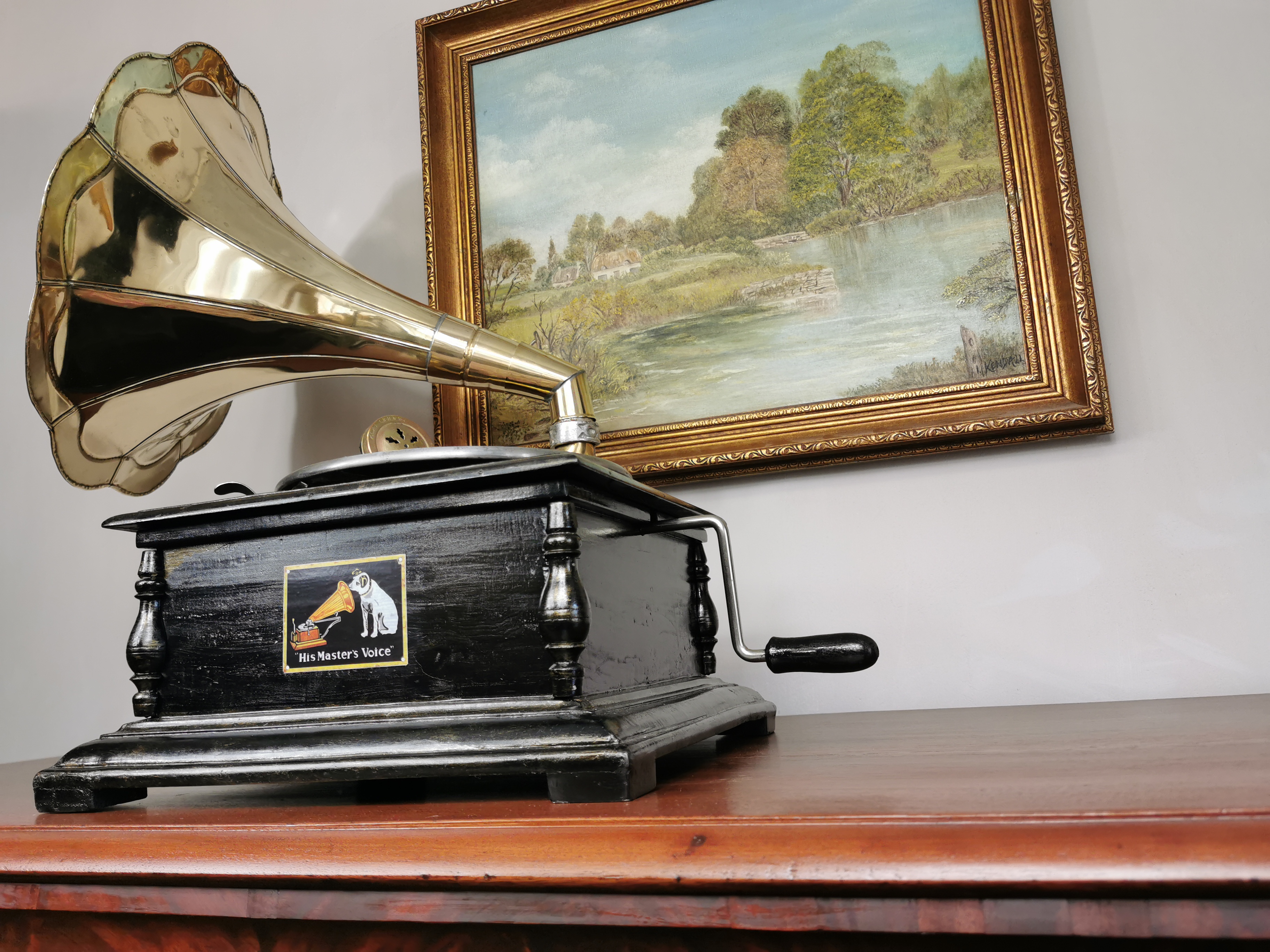 His Master's Voice Style Beautiful Gramophone - Image 3 of 4