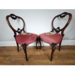 The Pair of Beautiful Carved Victorian Dining Chairs