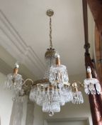 French Ormolu & Crystal Chandelier