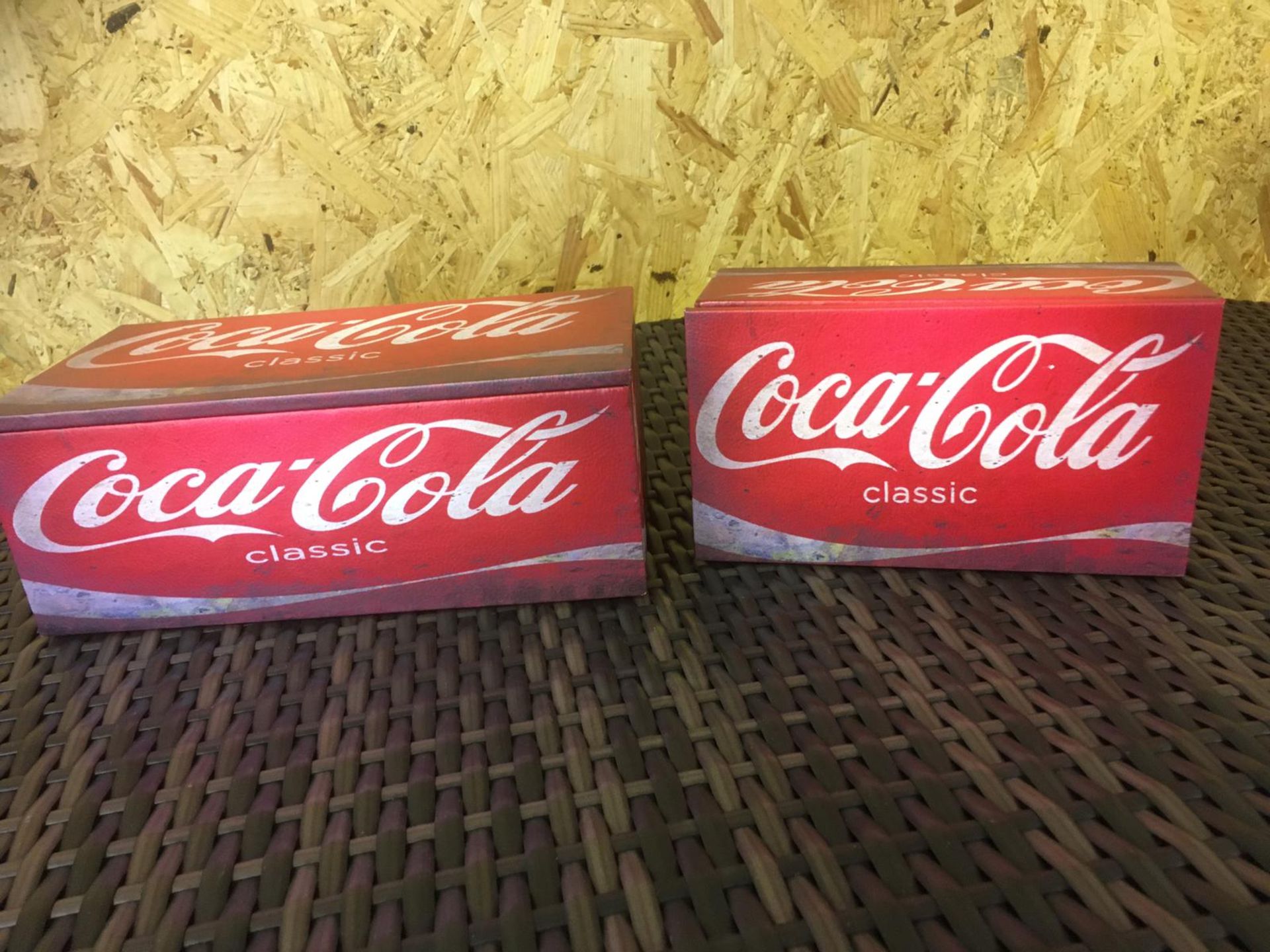 Coca Cola Storage Boxes