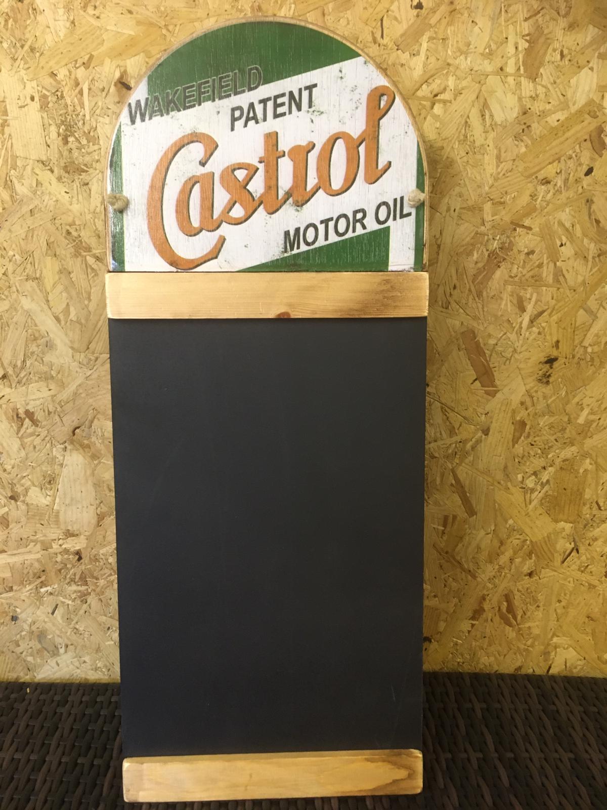 Castrol Motor Oil Blackboard