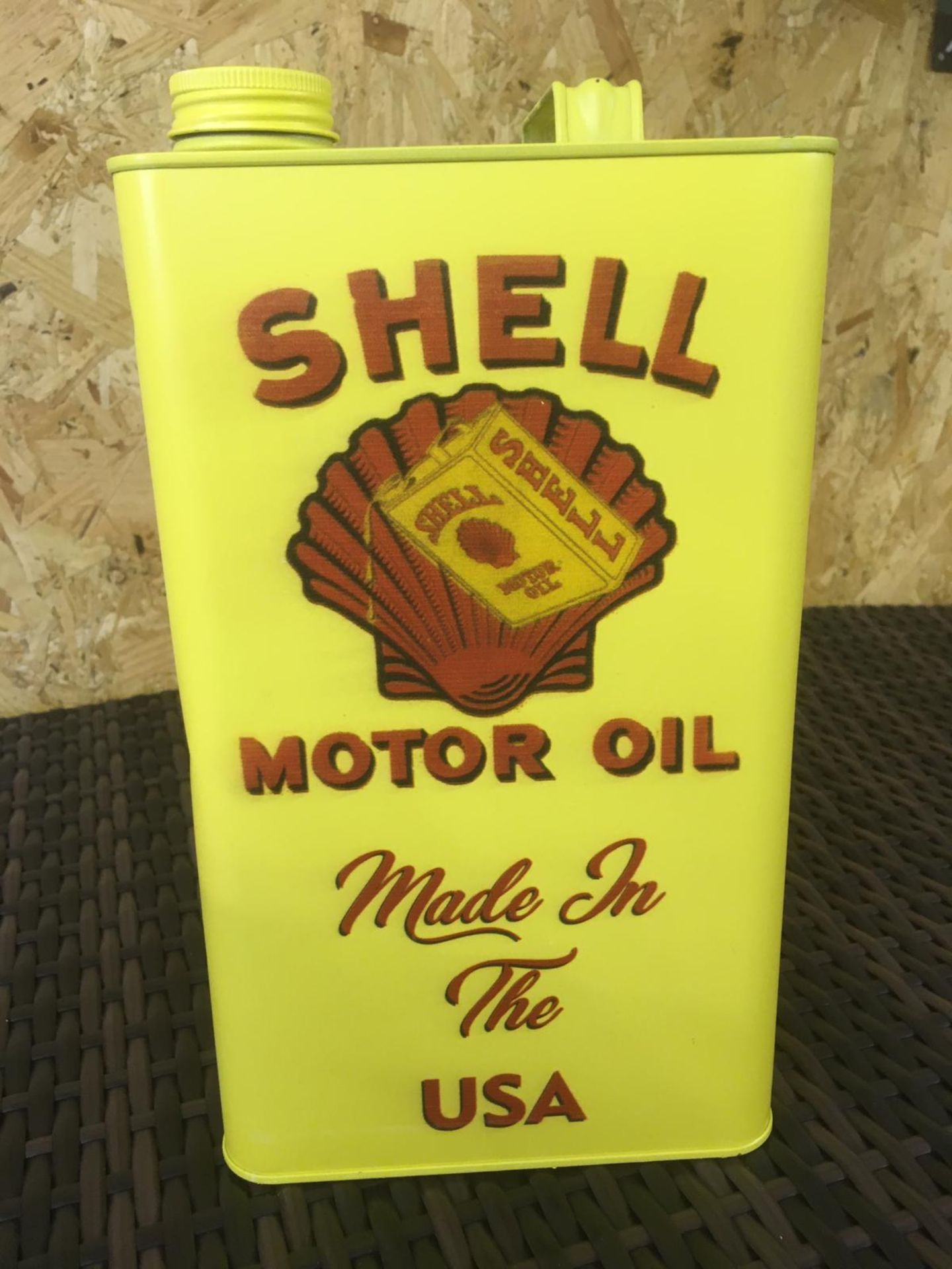 Shell Motor Oil Can