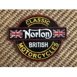 Cast Iron Norton Motorcycles Classic Wall Plaque