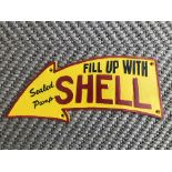Cast Iron 'Fill Up With Shell' Arrow Wall Plaque