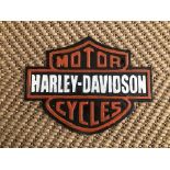 Cast Iron Harley Davidson Motorcycle Wall Plaque