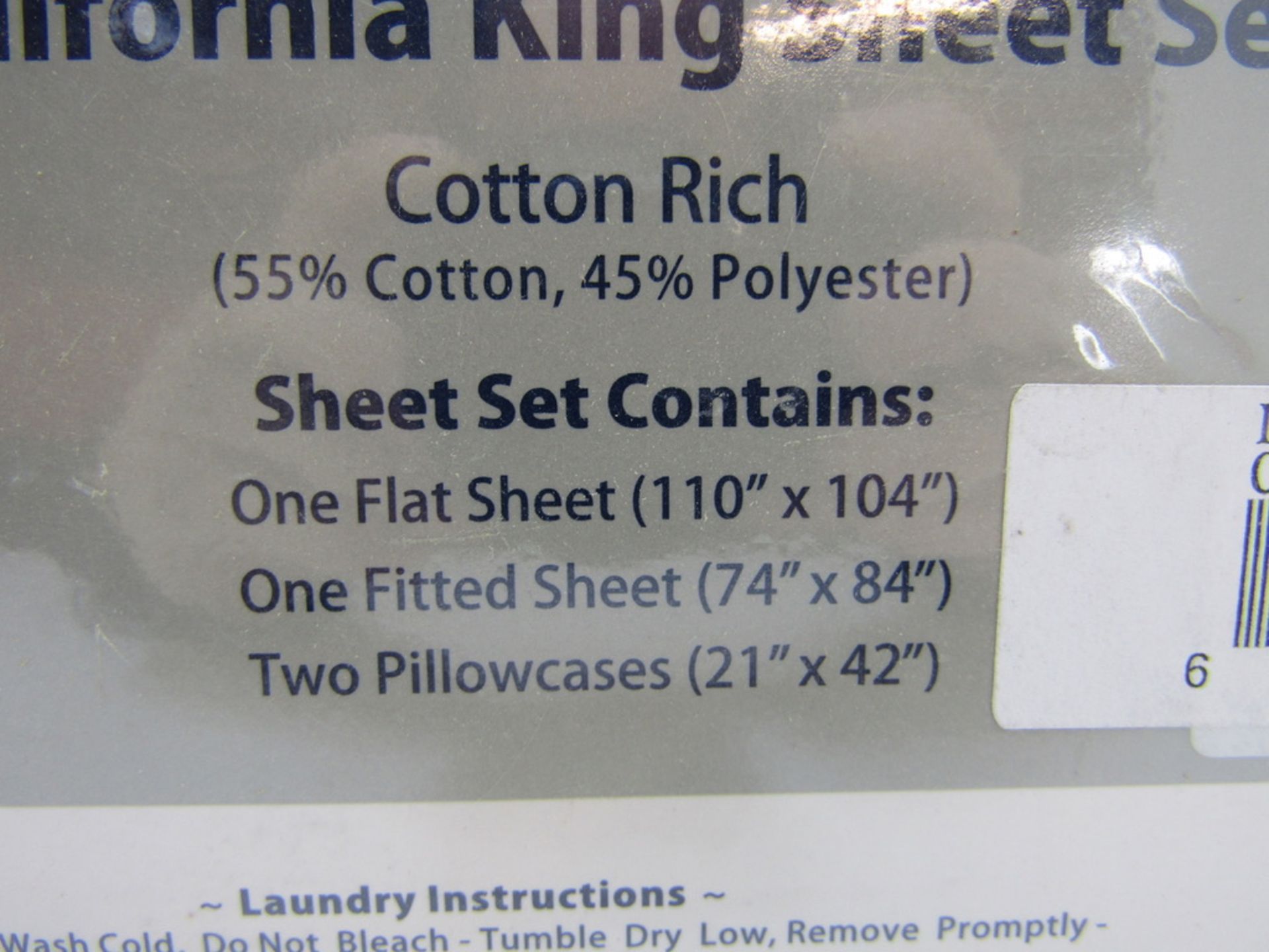 2 x Sheet Sets. Super King. Solid Ivory. - Image 4 of 4