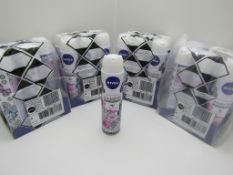 24x Nivea Invisible Black & White Clear Anti-Perspirant 250ml