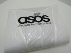 5x ASOS White Cover up Dress. Beech, Holiday Dress. Lightweight. Size 16.