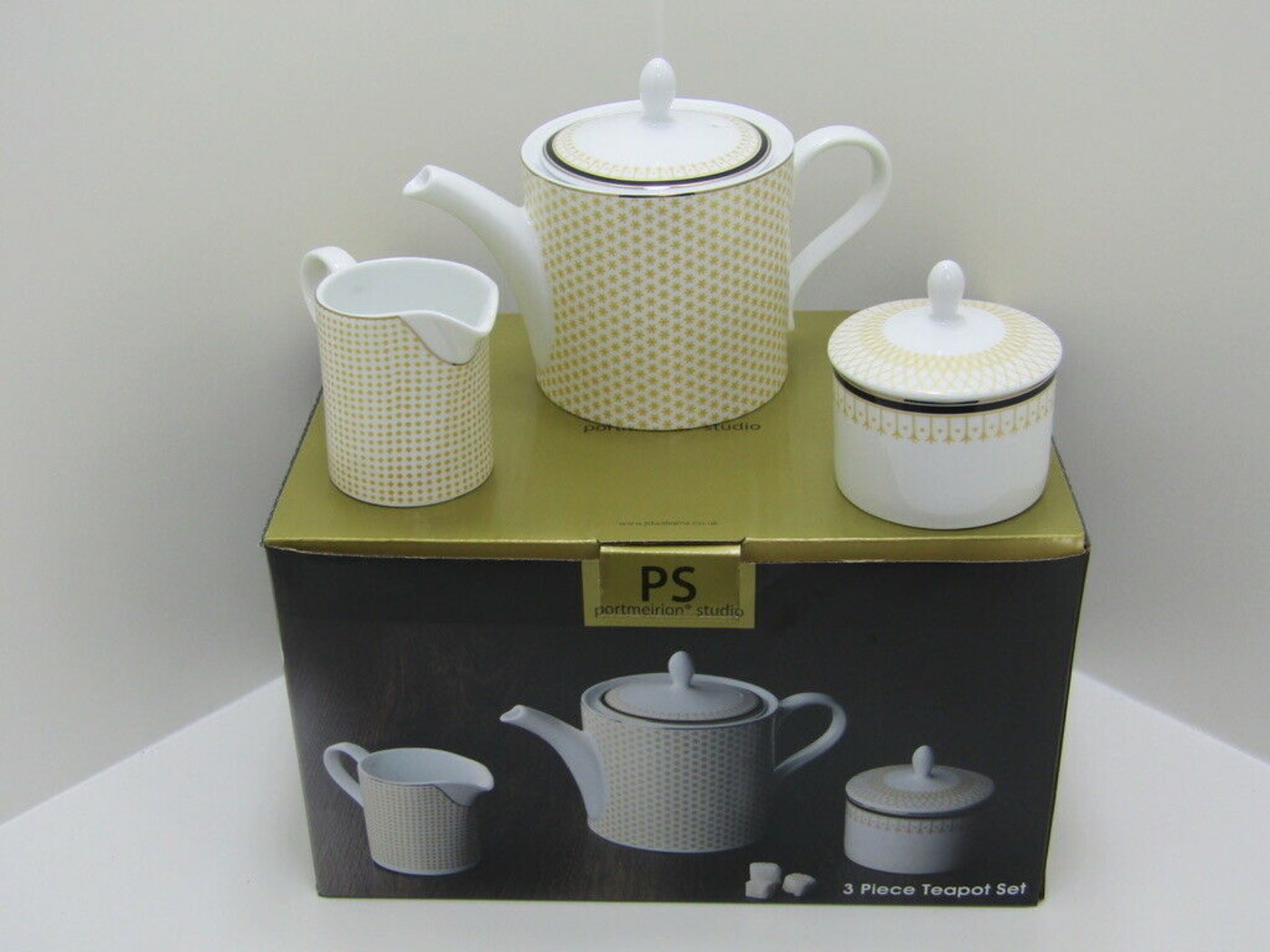 1x Portmeiron Studio, 3 Piece Tea Set - Image 2 of 4