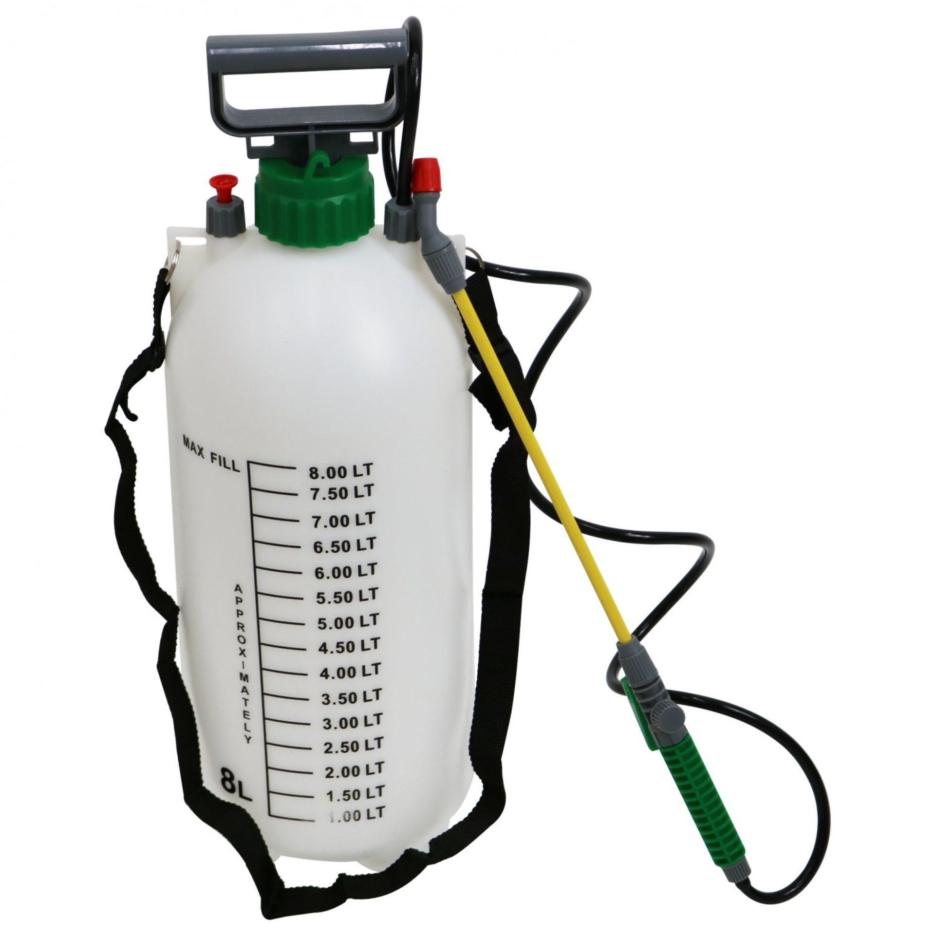 (RU399) 8L 8 Litre Pump Action Pressure Crop Garden Weed Sprayer The pressure sprayer has a ...