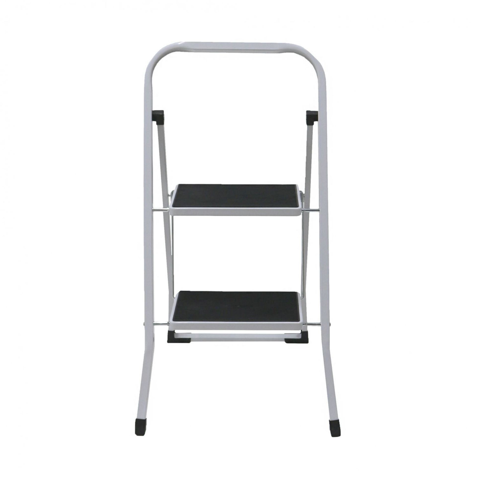 (SK104) Foldable 2 Step Ladder Stepladder Non Slip Tread Safety Steel The Foldable 2 Step La... - Image 2 of 2