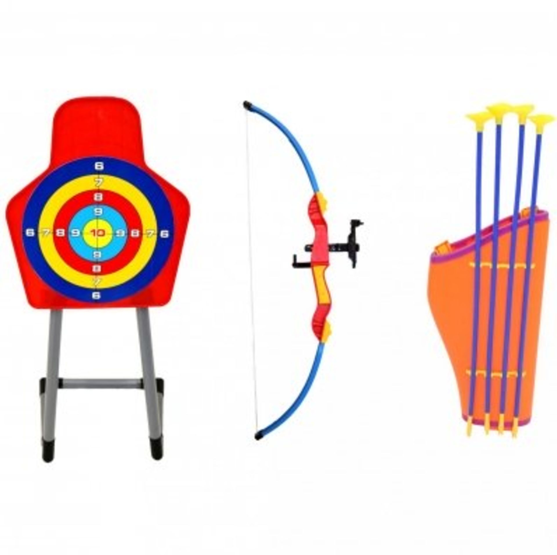 (RU89) Kids Toy Bow & Arrow Archery Target Set Outdoor Garden Game The archery set is perf...