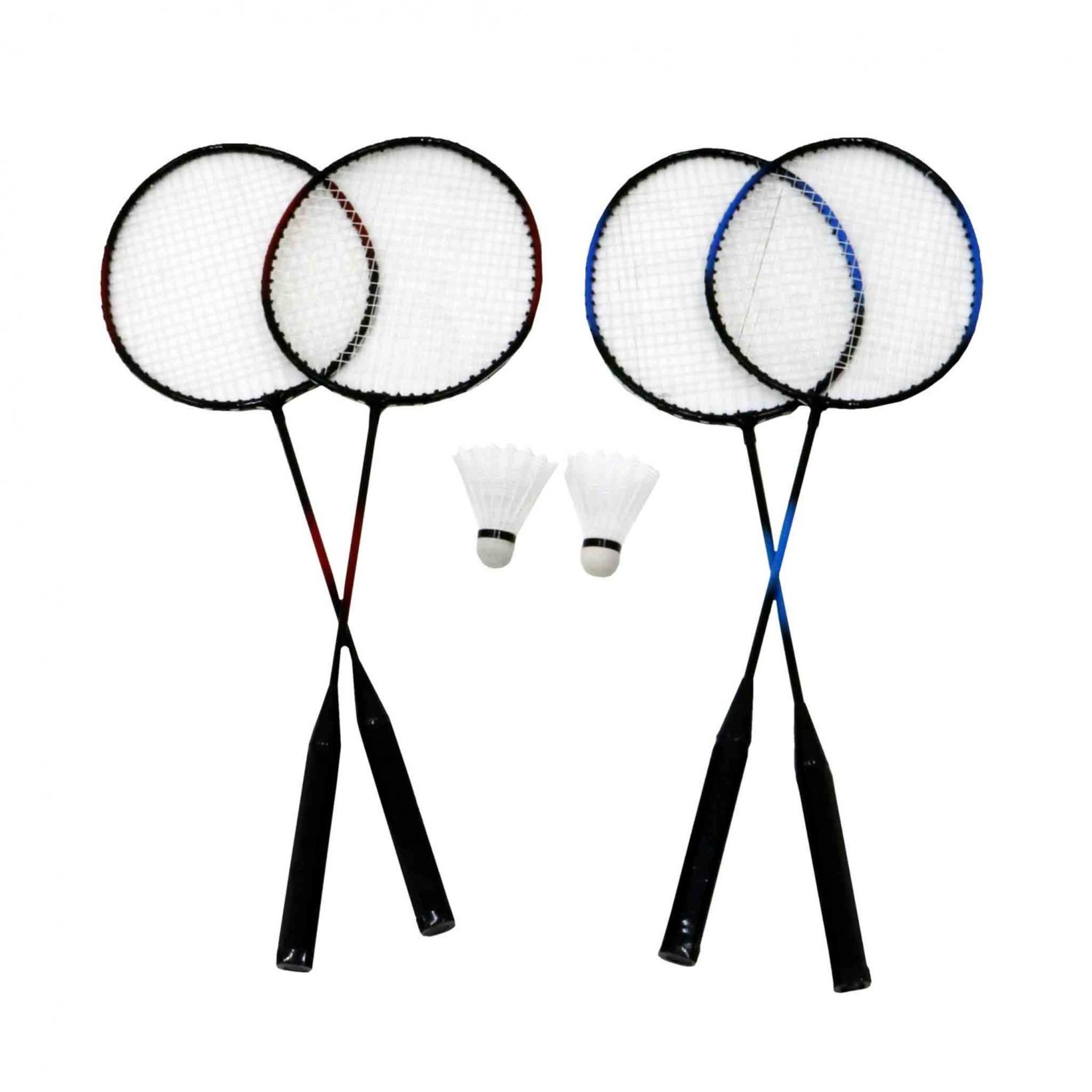 (RU28) 4 Player Badminton Set w/ Racket, Net, Shuttlecocks & Carry Bag The badminton set i... - Image 2 of 2