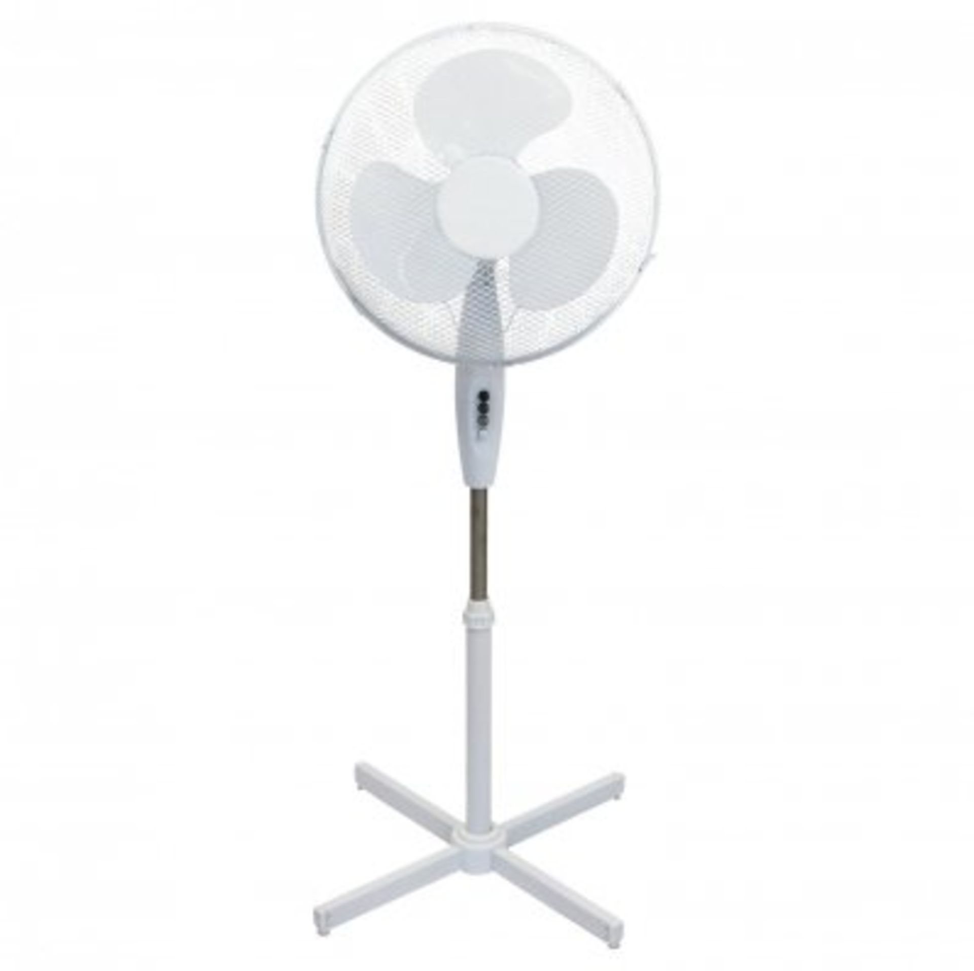 (RU2) 16" Oscillating Pedestal Electric Fan The fan head oscillates and tilts which mea...