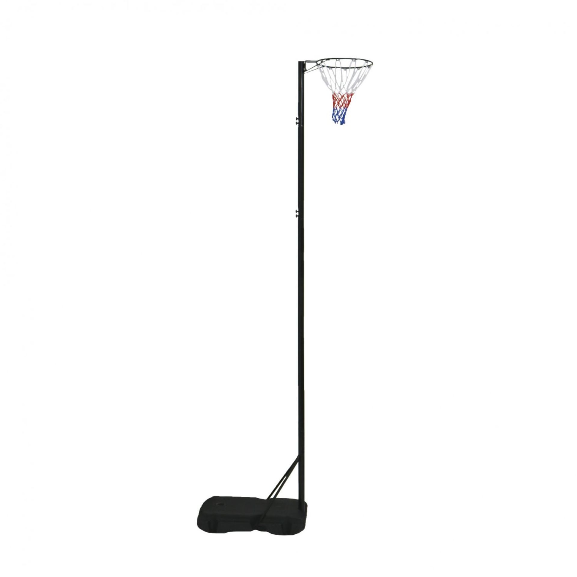 (RU34) Pro Spec Adjustable Netball Net Post - Black, 3.05m With 3 adjustable heights ou... - Image 2 of 2