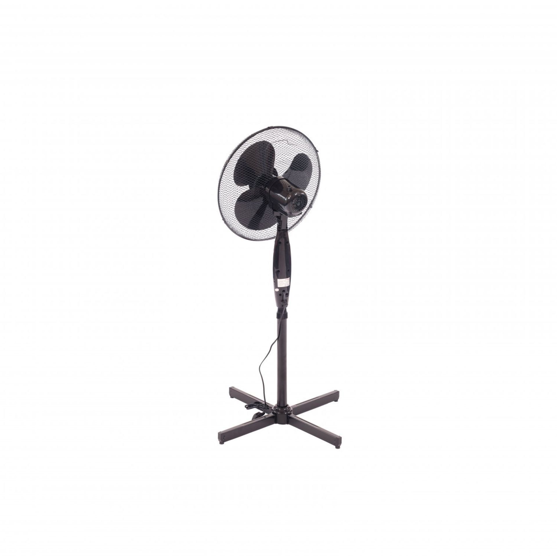 (RU328) 16" Oscillating Black Extendable Free Standing Tower Pedestal Cooling Fan The fan ... - Image 2 of 2