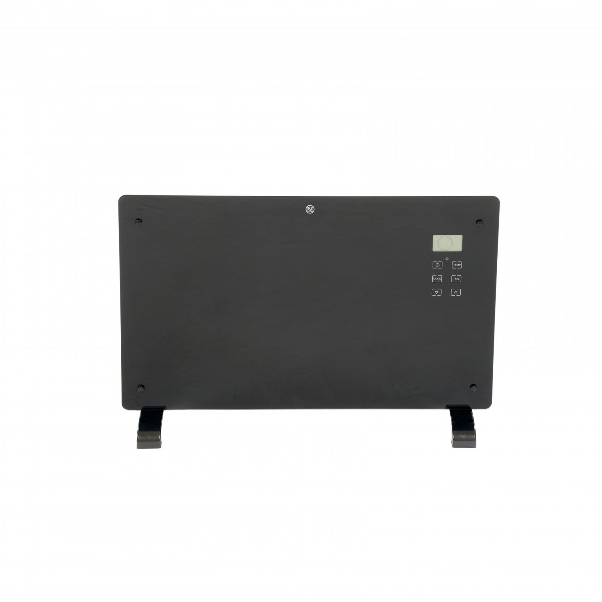 (SK84) 2000W Black Glass Free Standing Electric Panel Convector Heater Add some class and ... - Image 2 of 2