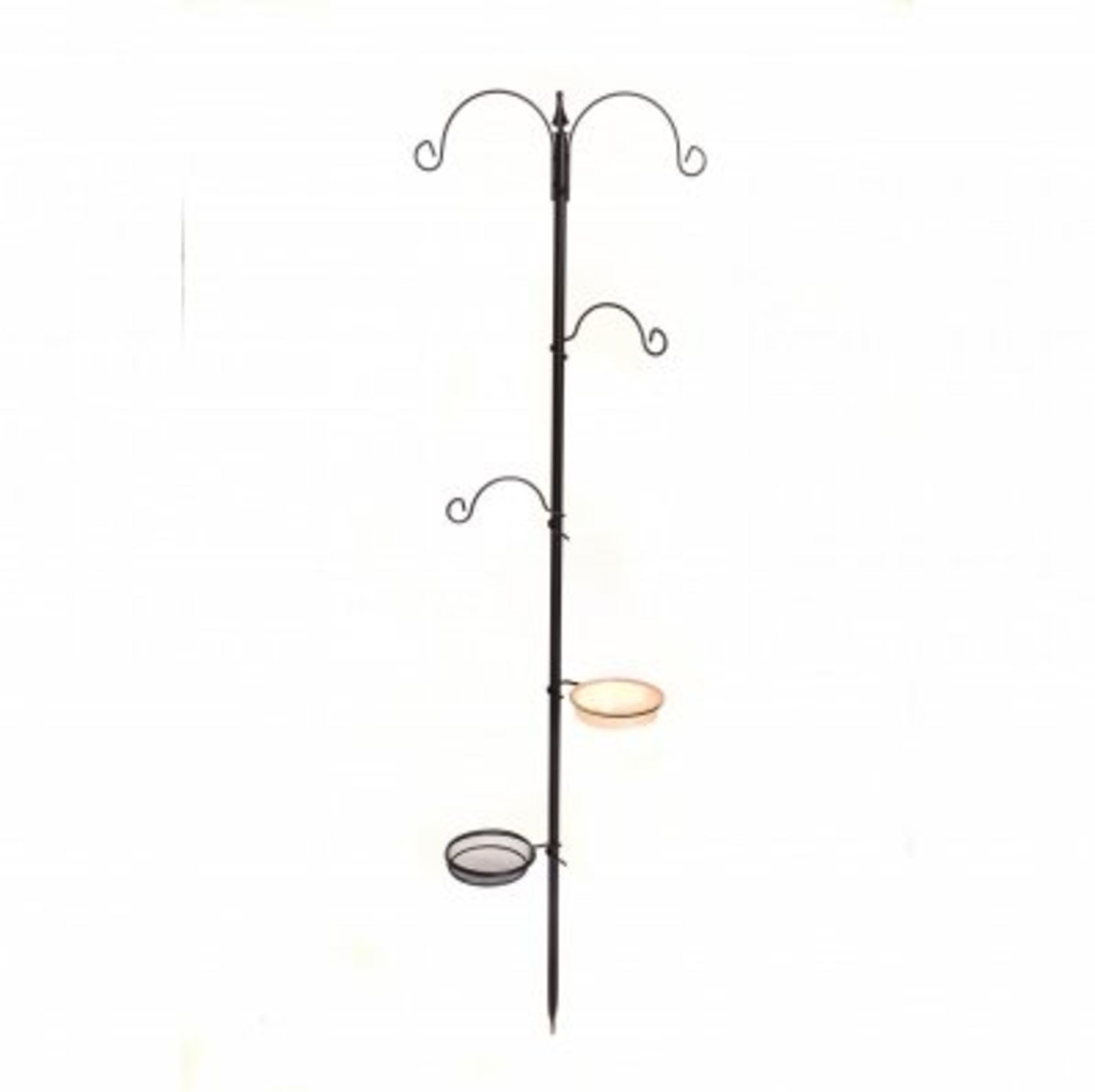 (RU63) Wild Bird Decorative Feeding Station with Feeder Tray & Bath The bird feeding station...