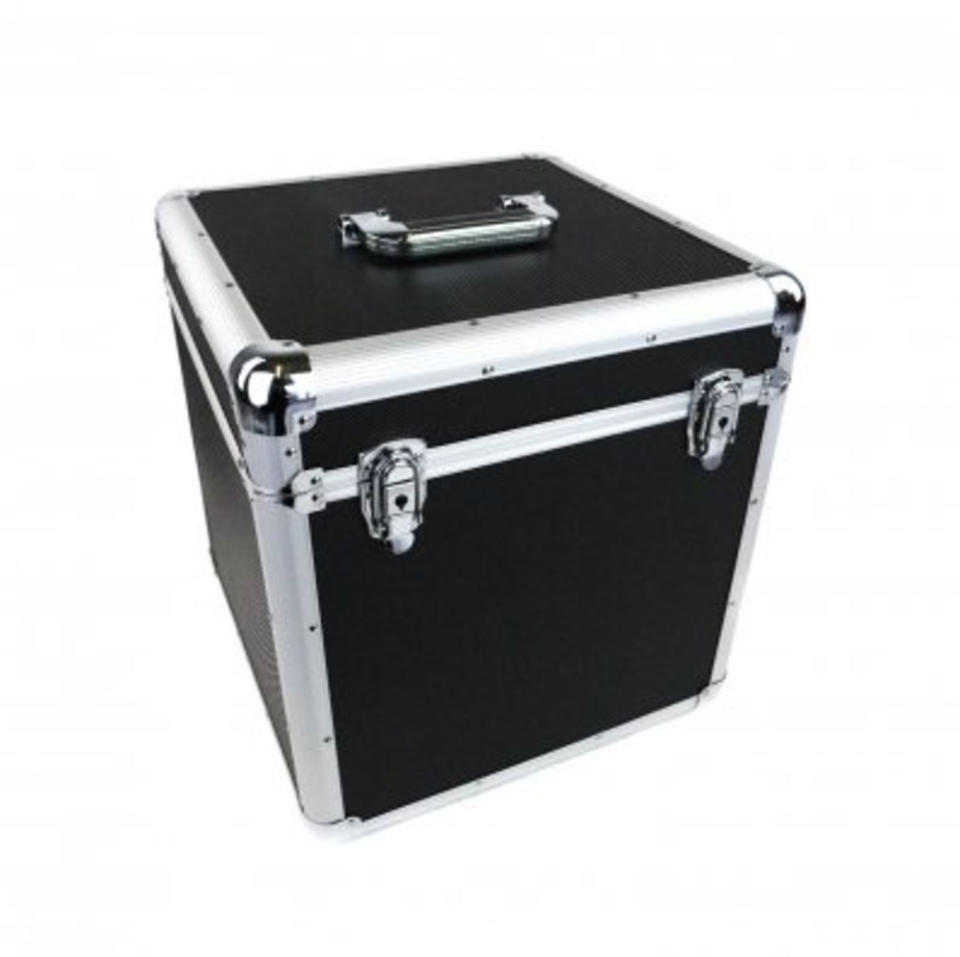 (RU49) 100 x 12" LP Vinyl Record Box Hard DJ Flight Case Aluminium The record case is able t...