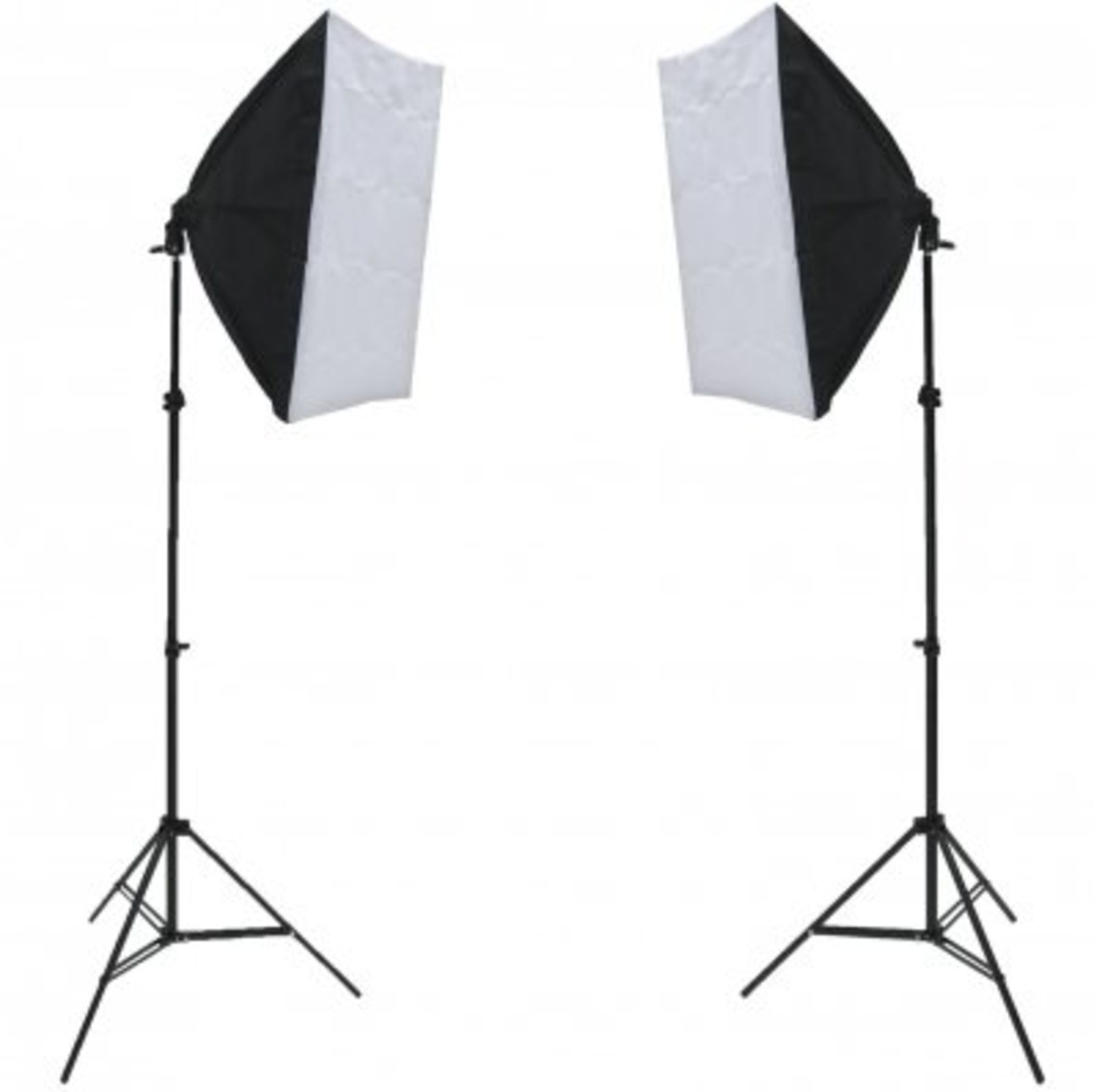 (RU390) 150W Studio Continuous Softbox Lighting Kit w/ Adjustable Stand The lighting kit is ...