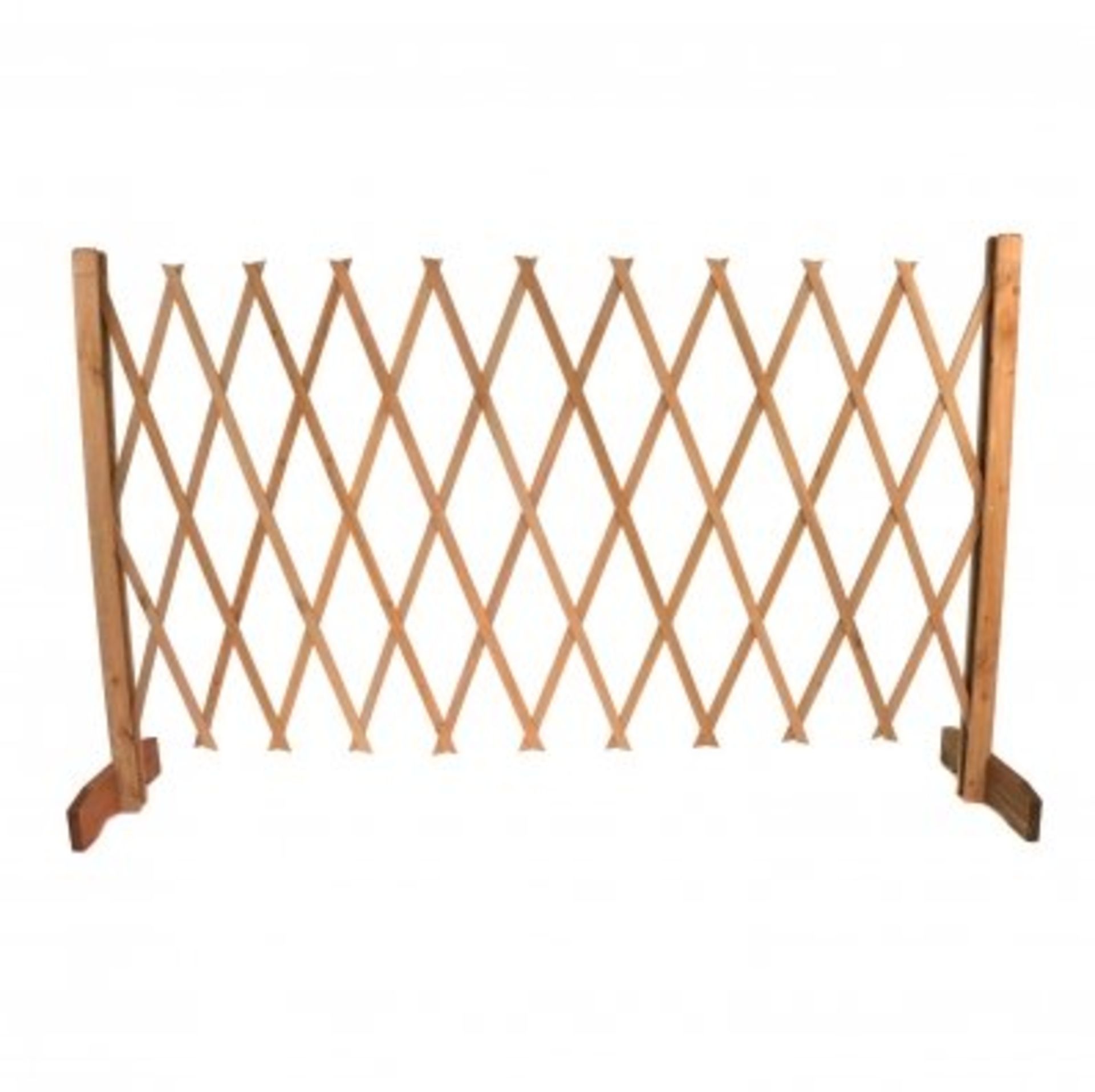(RU65) Arched Expanding Freestanding Wooden Trellis Fence Garden Screen Add some style to yo...