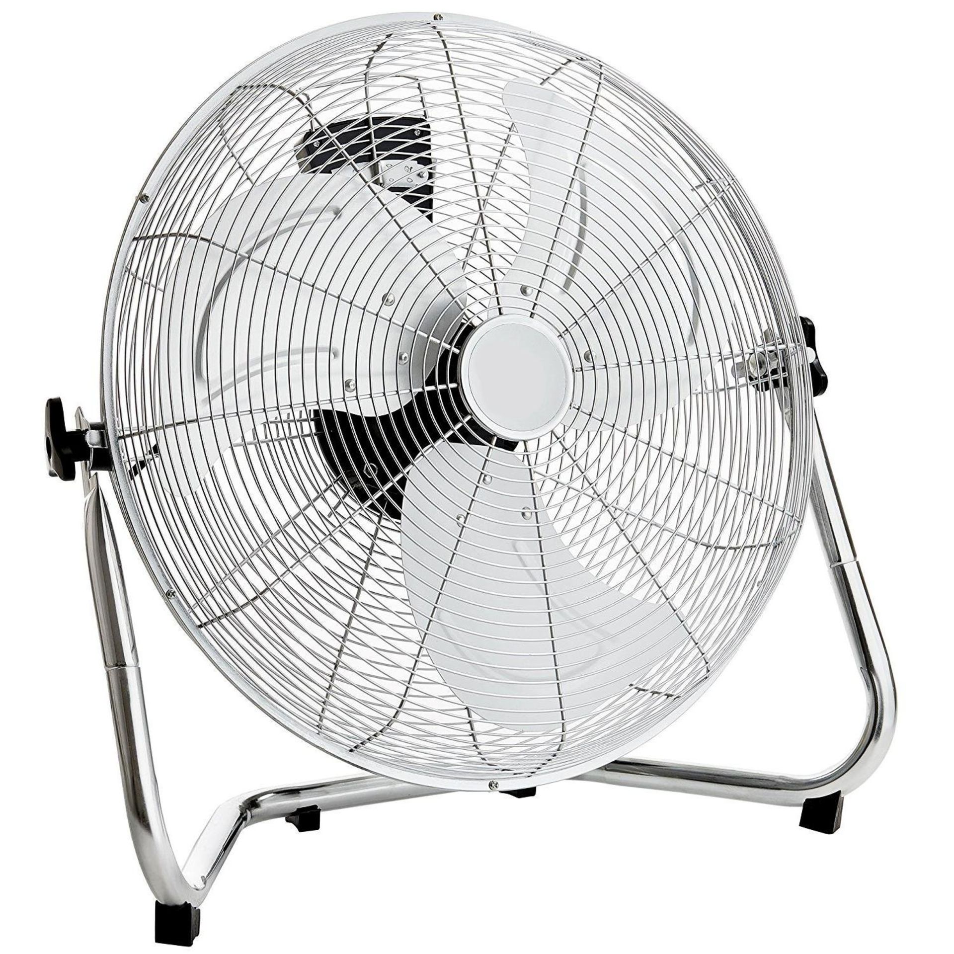 (RU329) 18" Free Standing Chrome Gym Fan Stay cool this year with the 18" gym fan, The fan h...