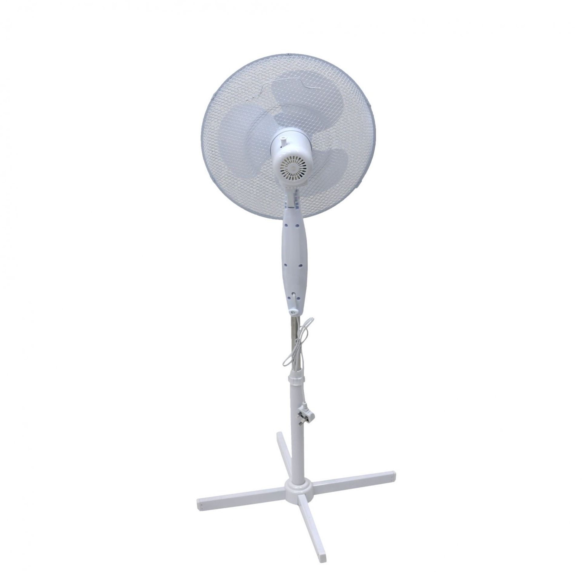 (RU2) 16" Oscillating Pedestal Electric Fan The fan head oscillates and tilts which mea... - Image 2 of 2