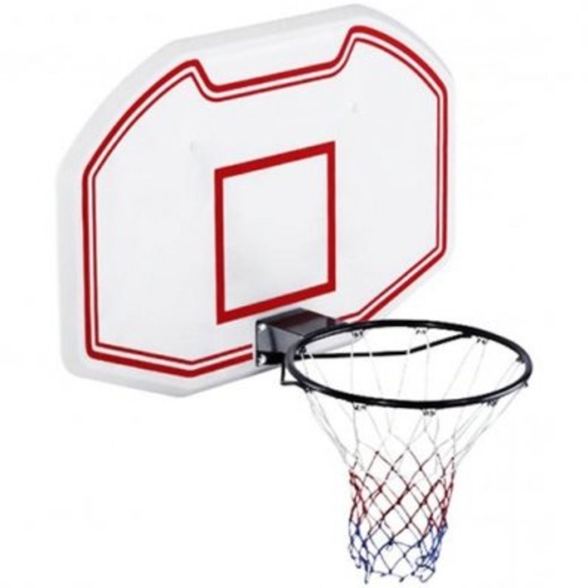 (RU292) Heavy Duty Wall Mounted Full Size Basketball Backboard Hoop Net The basketball net a...