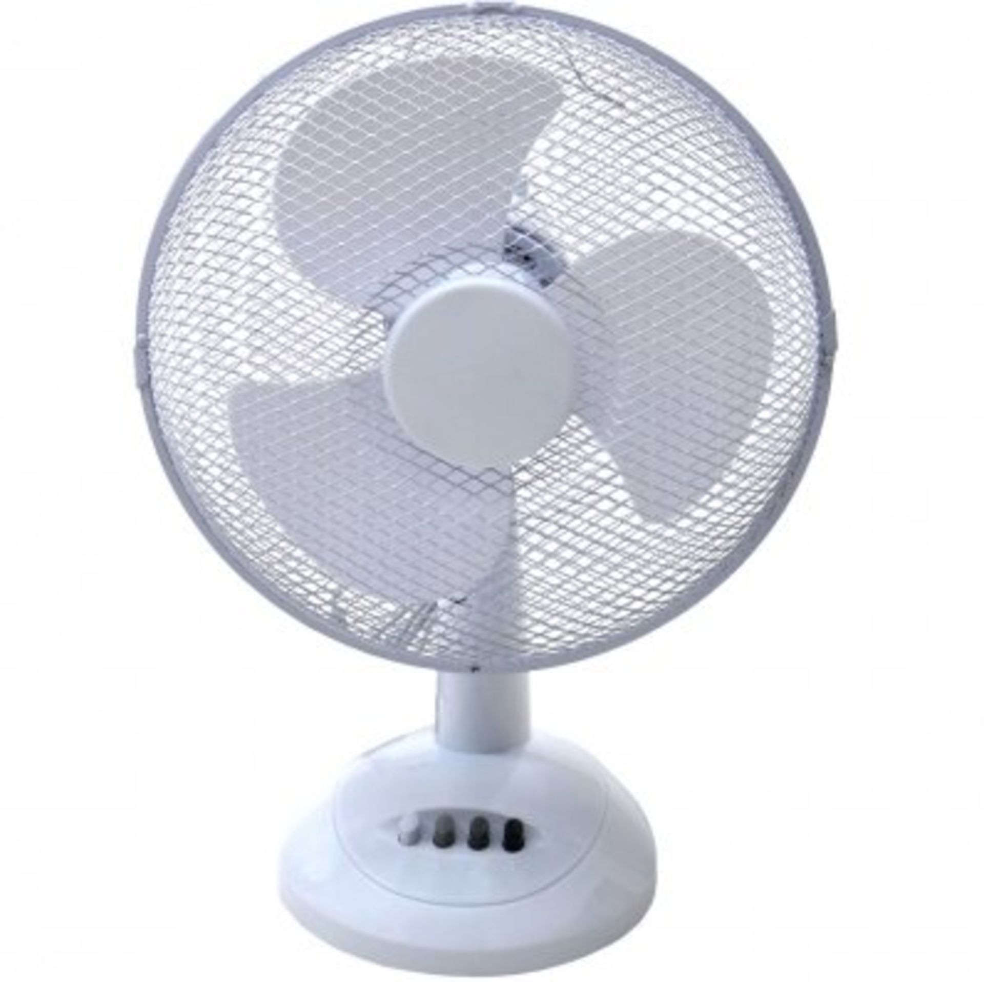 (RU24) 12" Oscillating White Desk Top Fan Stay cool this year with the 12" desk top fan...